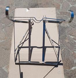 Portapacchi per bici d’epoca restaurato e cromato
