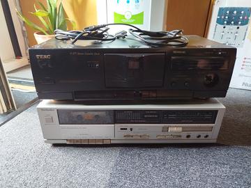 PIASTRE Teac + Technics + MIXER Numark IN BLOCCO