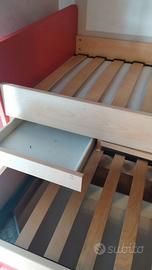 Letto estraibile con scrivania