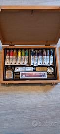 set professionale pittura ad olio maineri