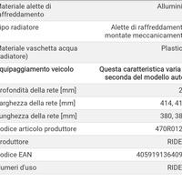 Radiatore auto nuovo