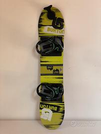 Snowboard bambino Burton 100 con attacchi e Riglet