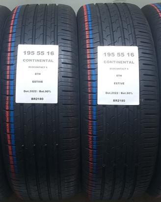 4 GOMME 195 55 16 CONTINENTAL BR2180