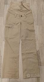 Pantalone cargo (color sabbia) Premaman Mama Bpc