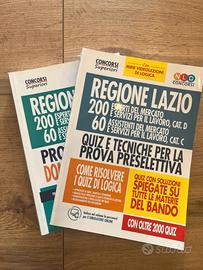 Libri concorso Regione Lazio NLD – Quiz + Prove sc