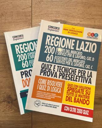 Libri concorso Regione Lazio NLD – Quiz + Prove sc