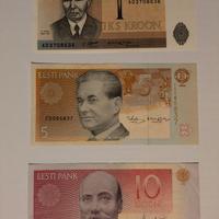Corone estoni 1 ; 5 ; 10 krooni