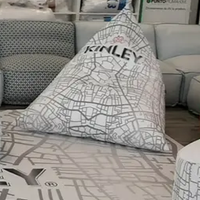 Poltrona sacco pouff triangolare kinley coca cola