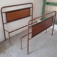 letto antico in ferro da una piazza e mezza