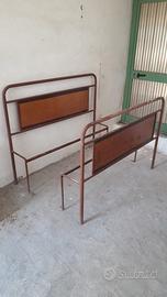 letto antico in ferro da una piazza e mezza