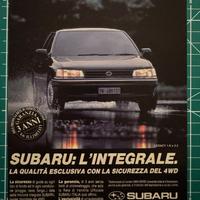 Pubblicità originale Subaru Legacy 1991 vintage