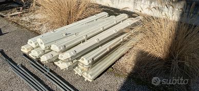 60 Plafoniere stagne 2x58w lunghezza 160cm 10 €