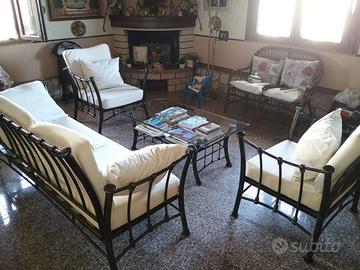 Set Salotto Completo in Ferro Battuto