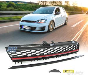 GRIGLIA VOLKSWAGEN VW GOLF 7 VII 12-17 LOOK R NERO