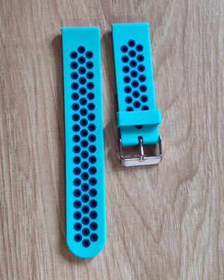 Cinghietta 22 mm cinturino orologio blu