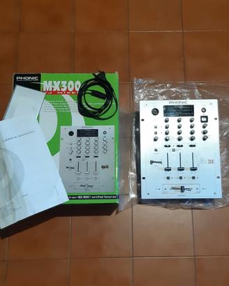 Mixer audio phonic 3 canali per dj karaoke e live
