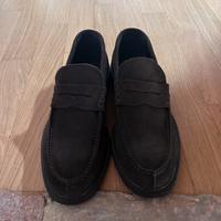 Mocassino in suede da uomo testa di moro