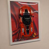 quadro per auto lego Ferrari