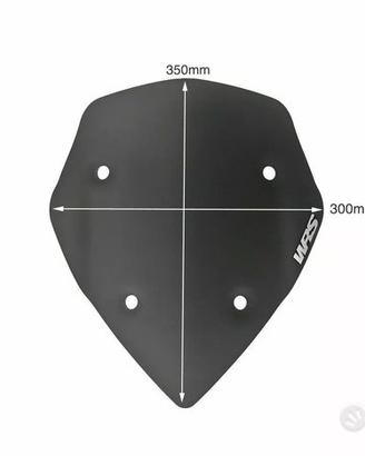 CUPOLINO SPORT WRS NERO OPACO DUCATI MULTISTRADA