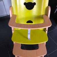 Seggiolone in legno Pali mod. PoppyRe