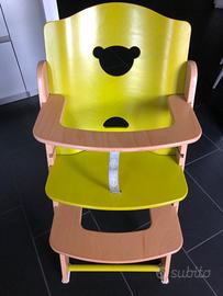 Seggiolone in legno Pali mod. PoppyRe