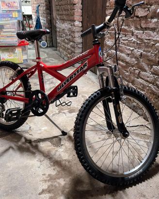bici mountain bike silver star bambino bambina