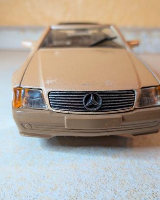 Mercedes 500 SL Majorette  1/24 Vintage marrone