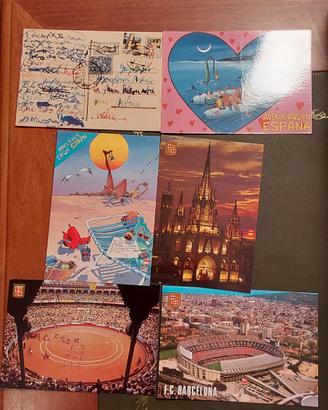 N.6 Cartoline della Spagna vintage