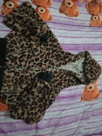 giacca pelosa leopardata 