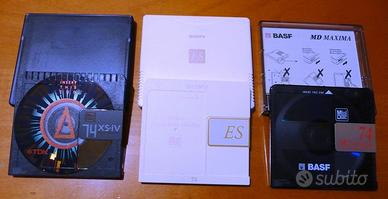 Minidisc Sony, Basf, Tdk, Fuji, Jvc e altre marche