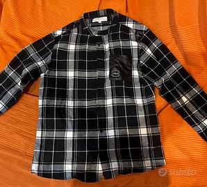 Camicia a quadri nera
