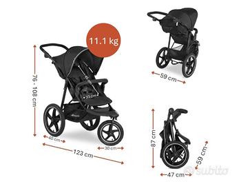 Passeggino marca hauck 3ruote ad aria reclinabile