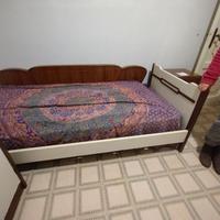 Contenitore lettino singolo con rete a molle