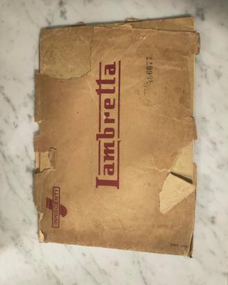 Libretto  manutenzione Lambretta Li 125 originale