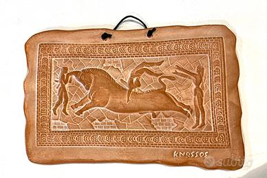 Souvenir Creta palazzo di Cnosso terracotta quadro