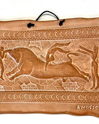 Souvenir Creta palazzo di Cnosso terracotta quadro