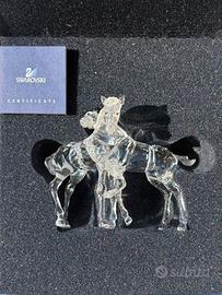 Swarovski “Playing Foals” Puledri in Cristallo
