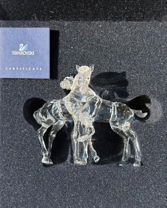 Swarovski “Playing Foals” Puledri in Cristallo