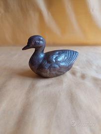 PAPERA in bronzo dorato, vintage, cm 10x7