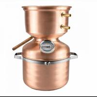 Alambicco distillatore da 5 litri a fungo, in rame