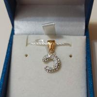 Ciondolo lettera C in oro 750