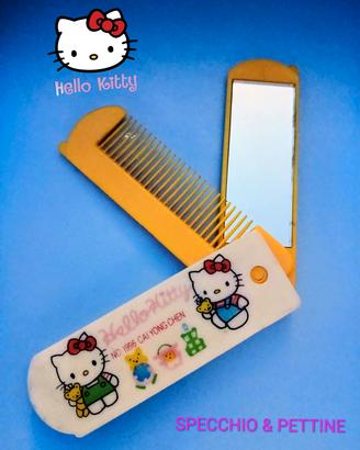 Specchio + Pettine richiudibile Hello Kitty 1996