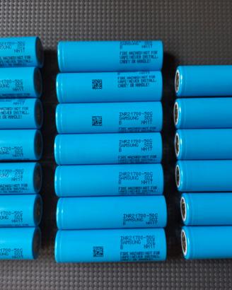 20 accumulatori litio 21700 4850 mAh