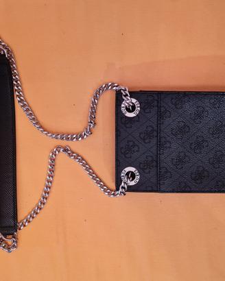 Mini Borsa Porta Cellulare GUESS a Tracolla - Grig