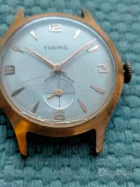 orologio da polso Themis anni 60 non funzionante 