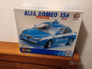 modello burago alfa 156 polizia kit sigillato 