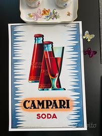 Poster stampa Campari vintage A3 lusso ultra HD