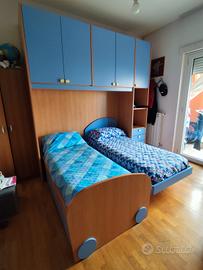 Cameretta per ragazzi/e con 3 letti