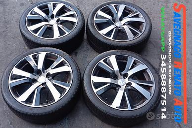4 CERCHI in lega 17 POLLICI PEUGEOT CITROEN