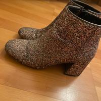 scarpe con tacco glitter bershka